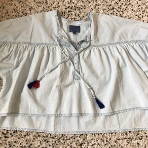 XS-S Lucky denim blouse